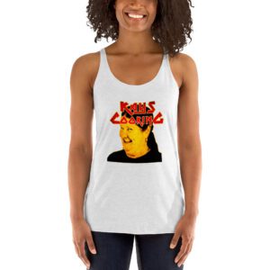 Kays Cooking Yellow Face Women's Racerback Tank