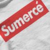 camiseta con frase sumerce inspirada en supreme
