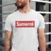 camiseta con frase sumerce inspirada en supreme