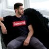 camiseta con frase sumerce inspirada en supreme