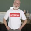 camiseta con frase sumerce inspirada en supreme
